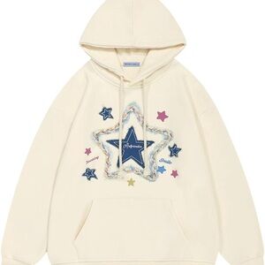 Aelfric Eden Cream Hoodie with Star